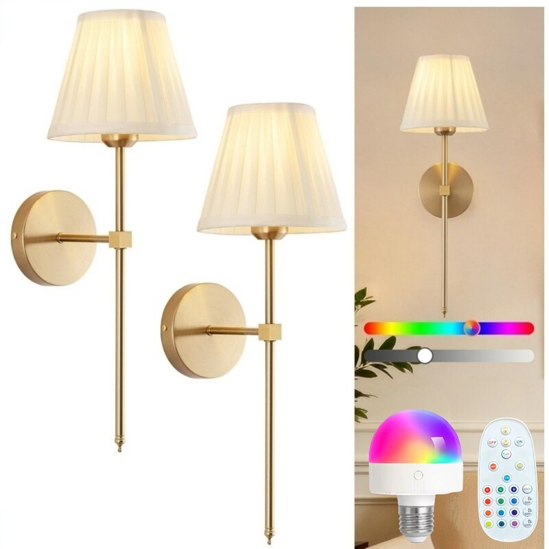 Cross-Border Battery-Powered Rechargeable Rgb Remote-Controlled Wall Lamp for Living Room, Hallway, Hotel Room, Bedside Ambiance Lighting Cross-Border Battery-Powered Rechargeable Rgb Remote-Controlled Wall Lamp for Living Room, Hallway, Hotel Room, Bedside Ambiance Lighting