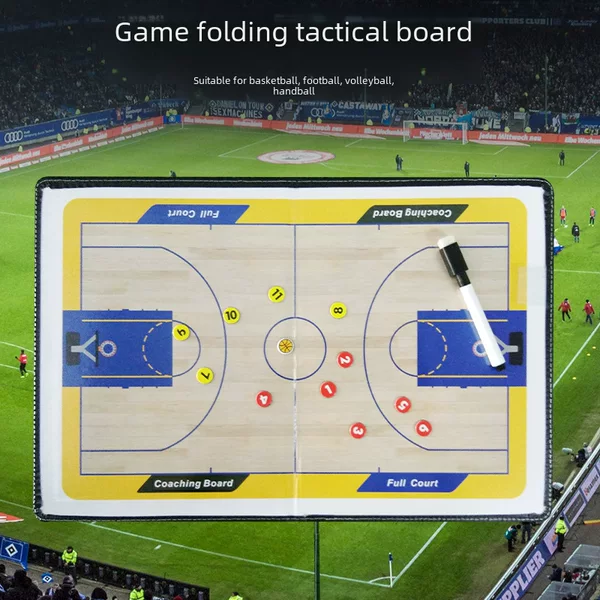 Referee Coach Tactical Board Folded Graphic Board Magnetic Basketball Football Tactical Board Wholesale Factory Outlet