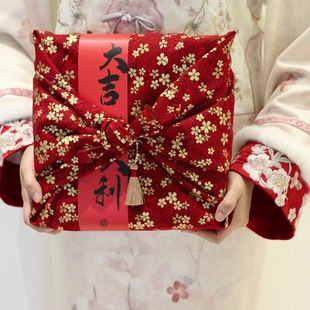 Food photography cotton cloth cover cloth sushi napkin storage towel tablecloth Beijing cloth wrapped cloth wind LV Fu wrapped cloth