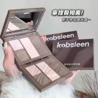Kobeleen, легко рисуемая палитра хайлайтеров, матовый хайлайтер, перламутровый хайлайтер, палитра хайлайтеров нежных цветов