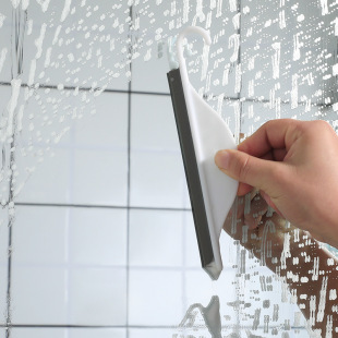 Japanese Glass Wiper Toilet Bath Brush Window Cleaning Brush Household Hanging Bathroom Mirror Wiper Board