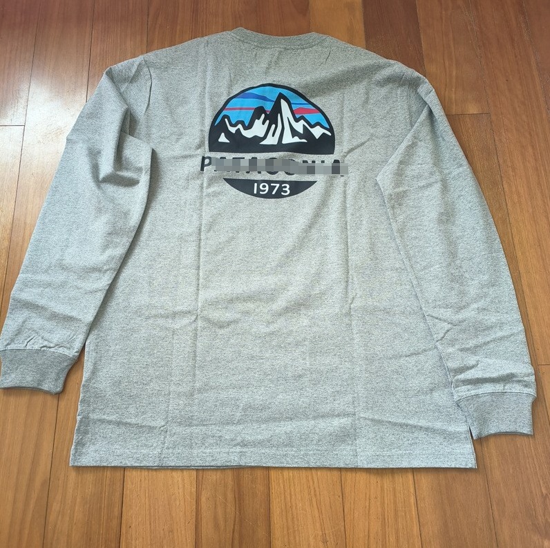 Logotipo de comercio exterior Classic Outdoor Mountain Series Camiseta de manga larga del mismo estilo para hombres y mujeres