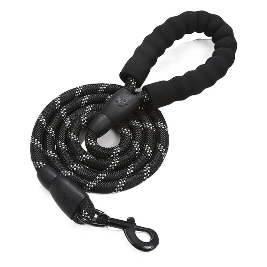 Amazon populares suministros para mascotas cuerda redonda reflectante nylon tejido correa de perro a prueba de explosiones perro caminando cuerda