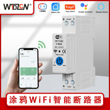 跨境涂鸦WiFi智能断路器漏电保护智能家居预付费电表远程语音控制
