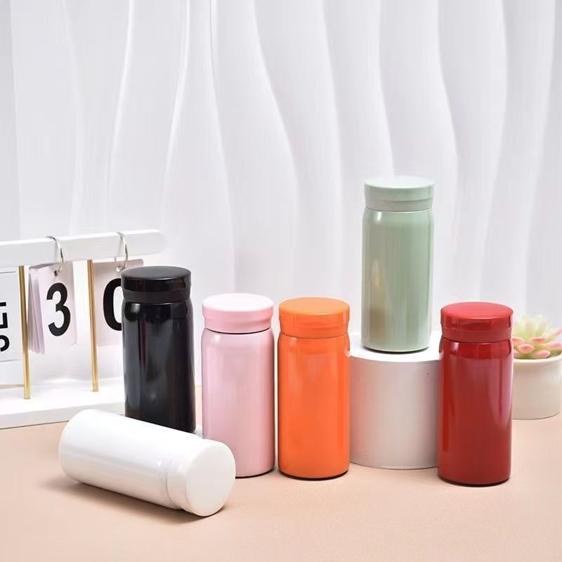 Tiktok Trendy High-Appearance Mini Pocket Thermos Cup 316 Stainless Steel Portable Compact Water Bottle for Women Simple Stylish Cup