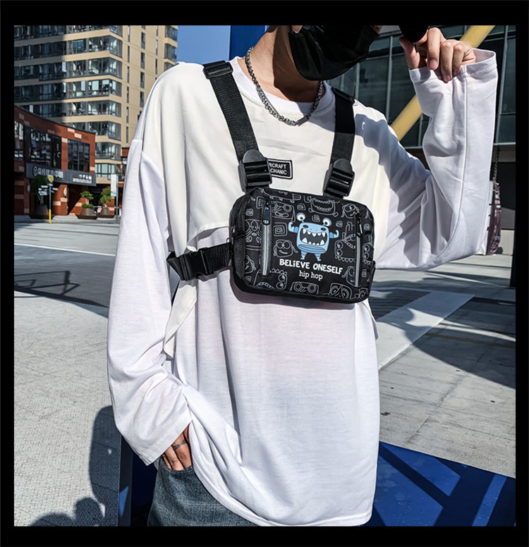 Men's Oxford Cloth Bag Casual Water Repellent Lightweight One-shoulder Messenger Tactical Bag display picture 14