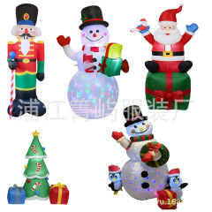 国境を越えたクリスマスサンタクロースのギフトバッグクリスマスツリーパーティー用品装飾道具の大気モデル
