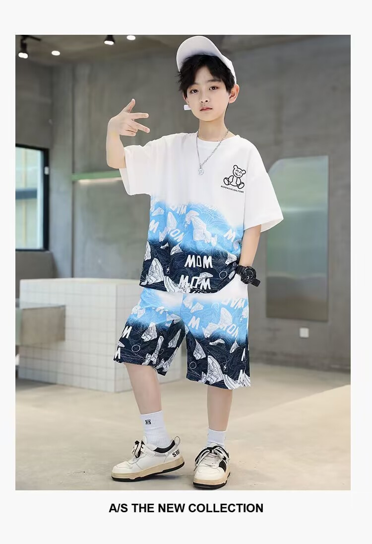 Ensemble de vêtements de sport d'été à manches courtes et à séchage rapide pour adultes, garçons, vêtements de basket-ball, vêtements décontractés pour enfants_voghion.com