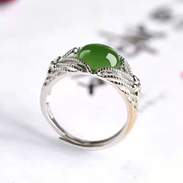 Fashionable elegant jasper jade