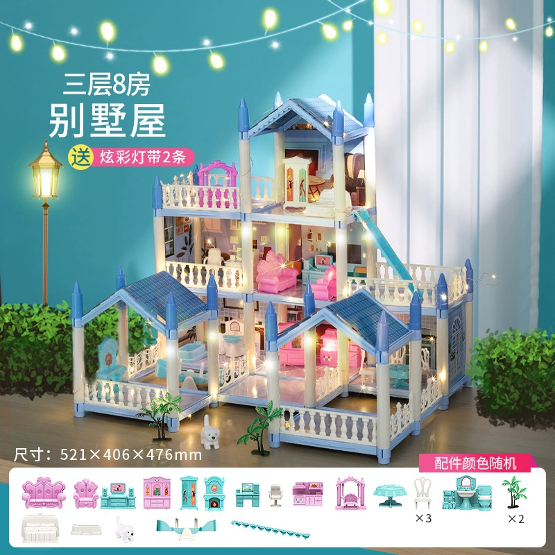 Toy, family castle, villa, set, constructor, house