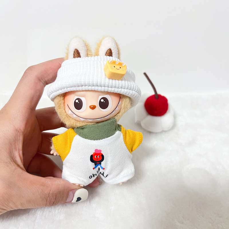 现货拉布布4.0衣服 林小牙可爱连体裤 泡泡玛特挂件labubu4.0娃衣|undefined