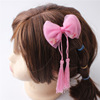 Cute children's hairgrip with bow with tassels, Hanfu, hair accessory