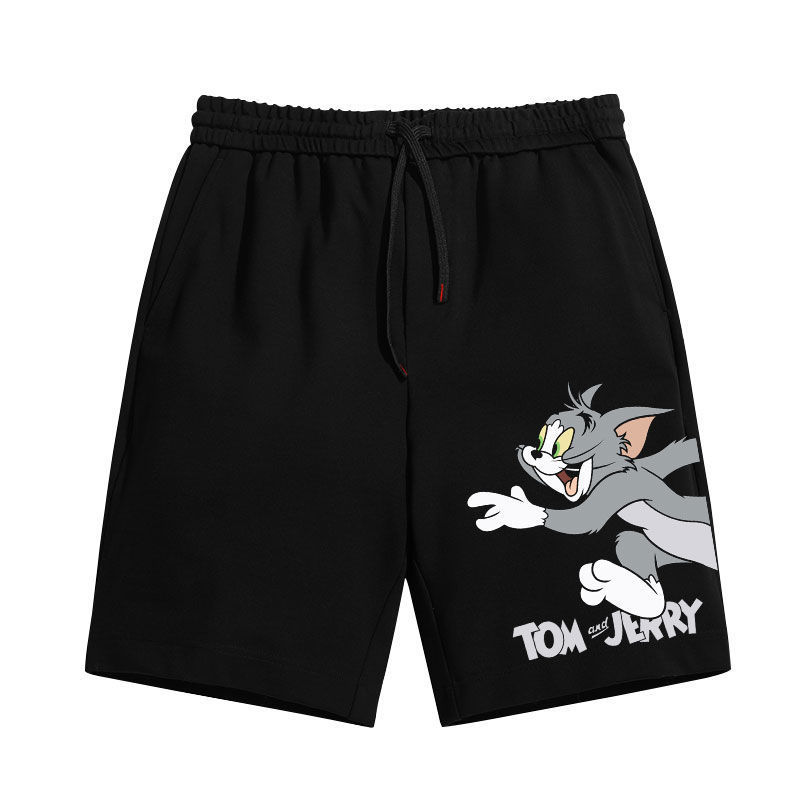 Anime Tom and Jerry Collaboration Shorts Couple Outfit Summer Trendy Hong Kong Style Ins Super Popular Loose Casual Knee-Length Shorts 12
