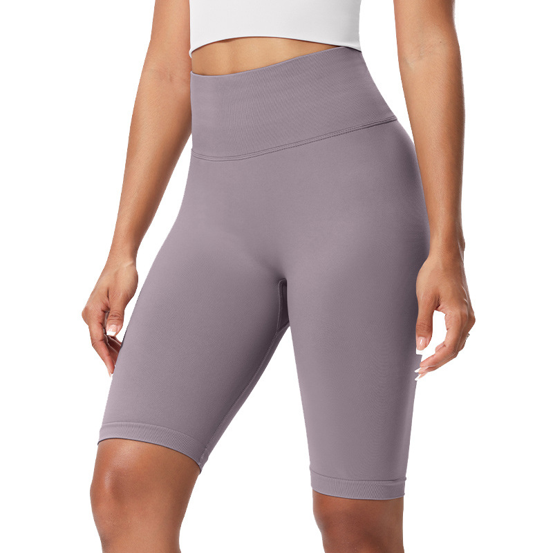 Pantalones cortos de fitness europeos y americanos transfronterizos para mujer, caderas ajustadas, caderas de melocotón, cintura alta, pantalones cortos de yoga, pantalones de yoga, ropa de fitness