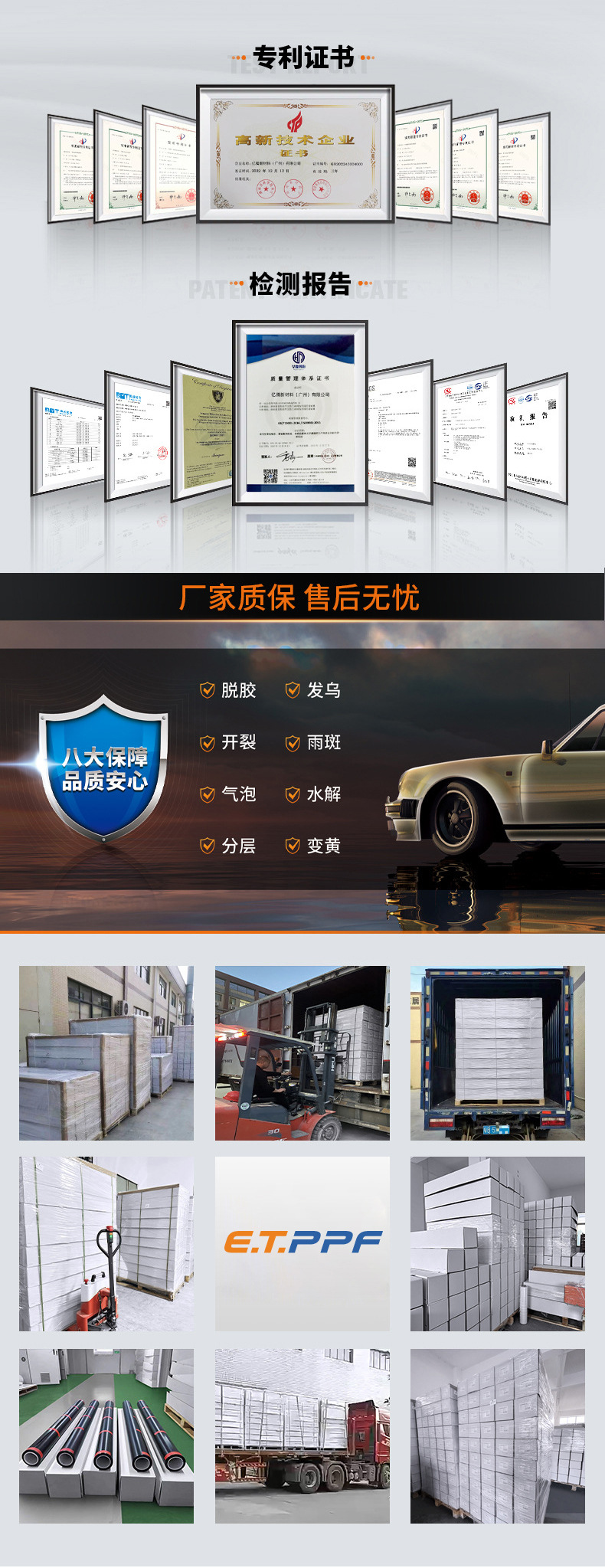 Headlight TPU Film Clear Protective Self-Healing Scratch-Resistant Taillight Tint Film