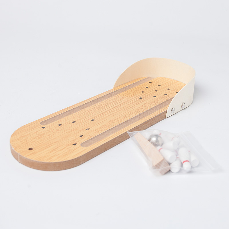 Juguetes educativos de madera para niños descompresión mini bolos infantil Juego de Pelota de escritorio interactivo entre padres e hijos