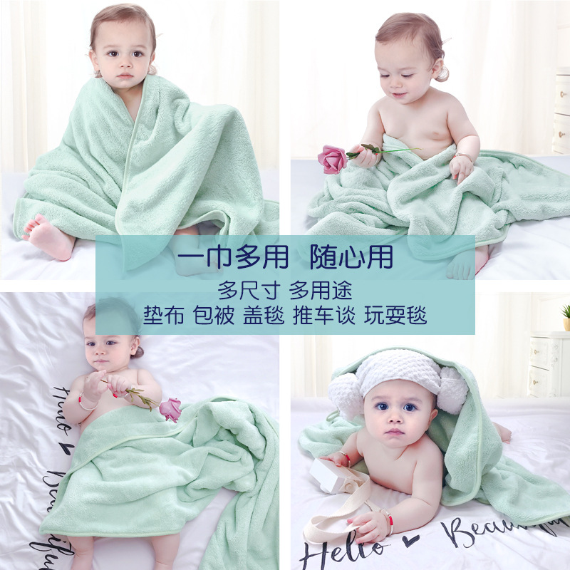 Children's summer thin coral bath towel for new born