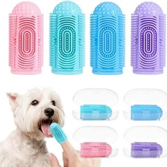 犬猫歯ブラシシリコン指歯ブラシペット指歯ブラシ口腔ケア歯石防止用品