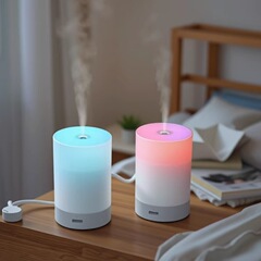 クロスボーダーカラーライトアロマセラピー車サイレント加湿器ミニクリエイティブオフィスホーム空気水分補給スプレー