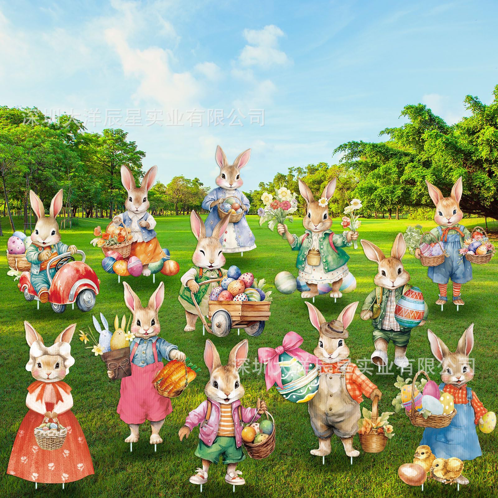 부활절 정원 장식 팻말 27