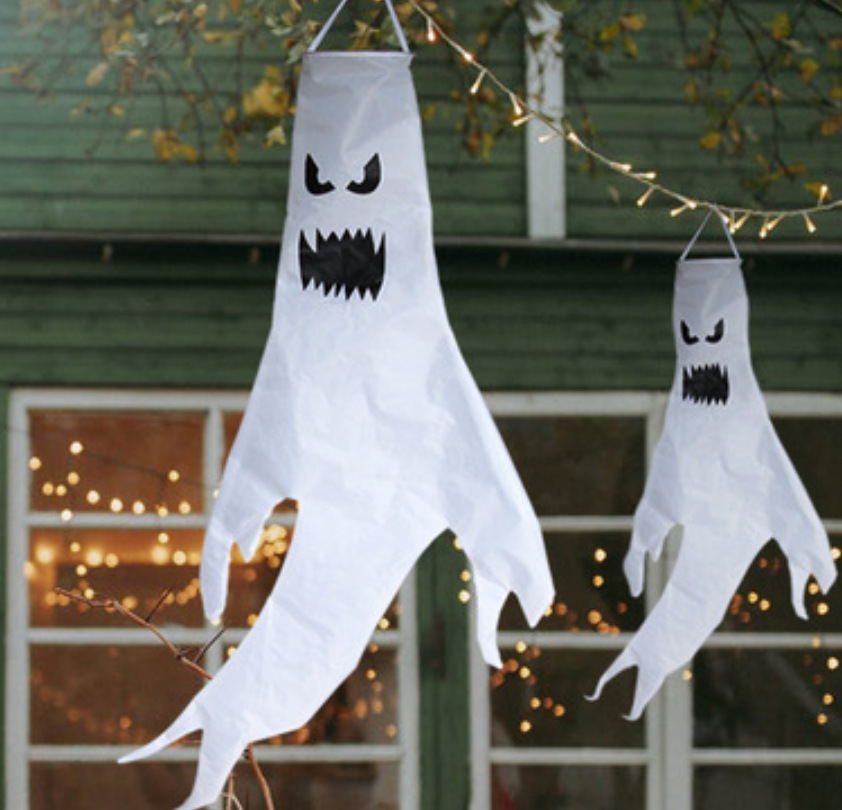 Fantasmas de Halloween fantasmas colgantes con lámparas luminosas de fantasmas colgantes de decoración de lámparas colgantes de casa embrujada transfronteriza luz nocturna