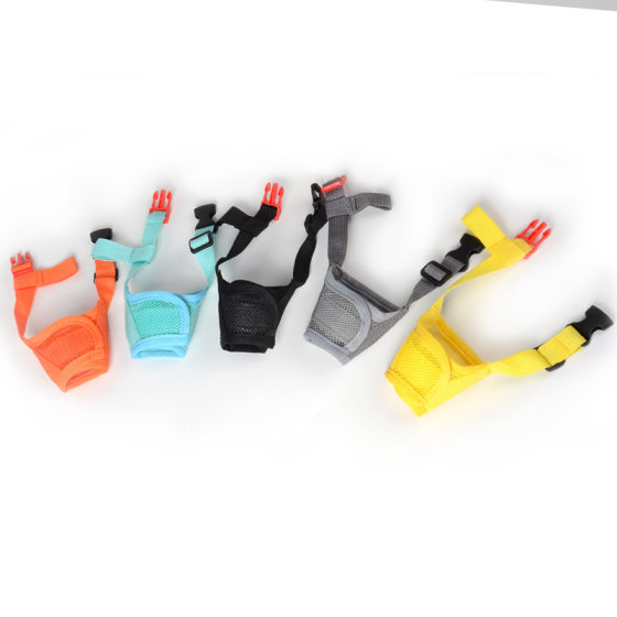Fabric dog muzzle anti-bite anti-eating anti-licking mask anti-barking anti-bark device medium and small dog Corgi Teddy muzzle