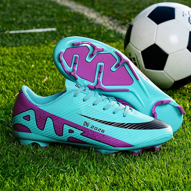 Nuevas zapatillas de fútbol transfronterizas, jóvenes estudiantes masculinos y femeninos, uñas rotas, uñas largas para adultos, zapatos de entrenamiento de competencia deportiva de hierba