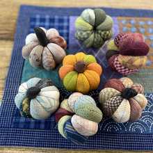 贝贝南瓜鲁绣手工diy拼布玩偶摆件学生礼物传统手工艺布艺梨挂件