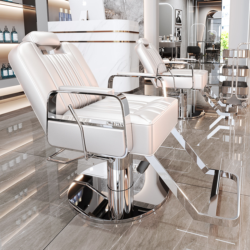 La peluquería de alta gama puede bajar la silla de peluquería, la silla de corte de pelo de teñido en caliente giratorio de elevación especial para la peluquería de alto perfil, simple image 38