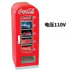 アメリカンレトロなコカ・コーラミニ自動販売機10缶ポップアップ小型冷蔵庫家庭用車載販売機