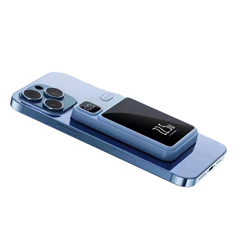 Fuente de alimentación portátil portátil al aire libre de cuatro líneas de gran capacidad con cable de carga, tesoro de carga de pantalla digital inteligente en stock