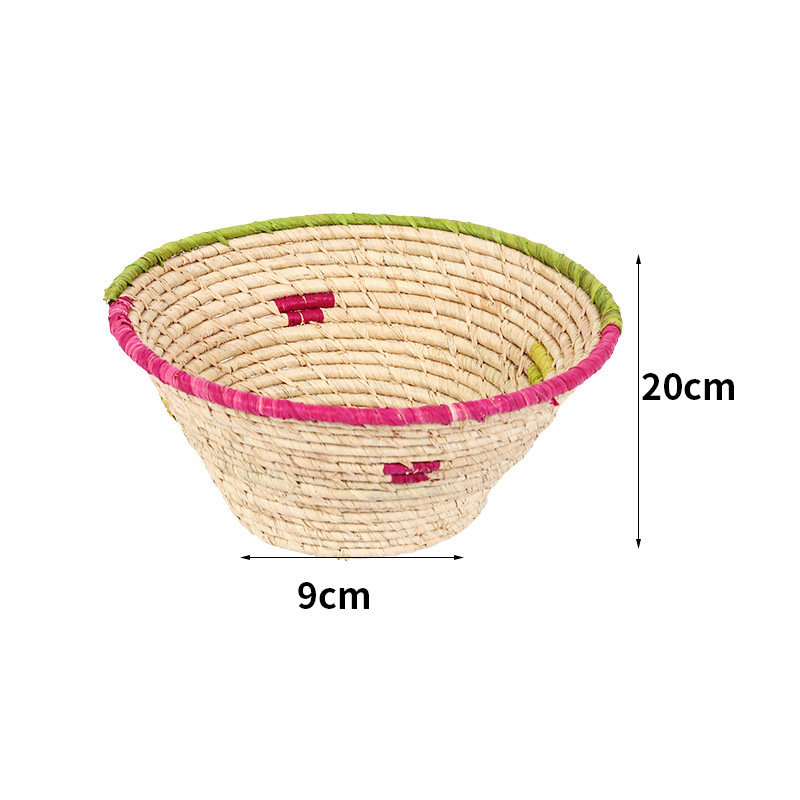 Posavasos antideslizante para taza de té, tapete de rafia, bandeja de té redonda plegable de ratán, posavasos, juego de té, vajilla tejida.