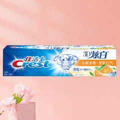 Crest 3D Dazzling White Ice Mint Toothpaste 120g Fresh Breath Family Pack One Piece with Hair Wholesale