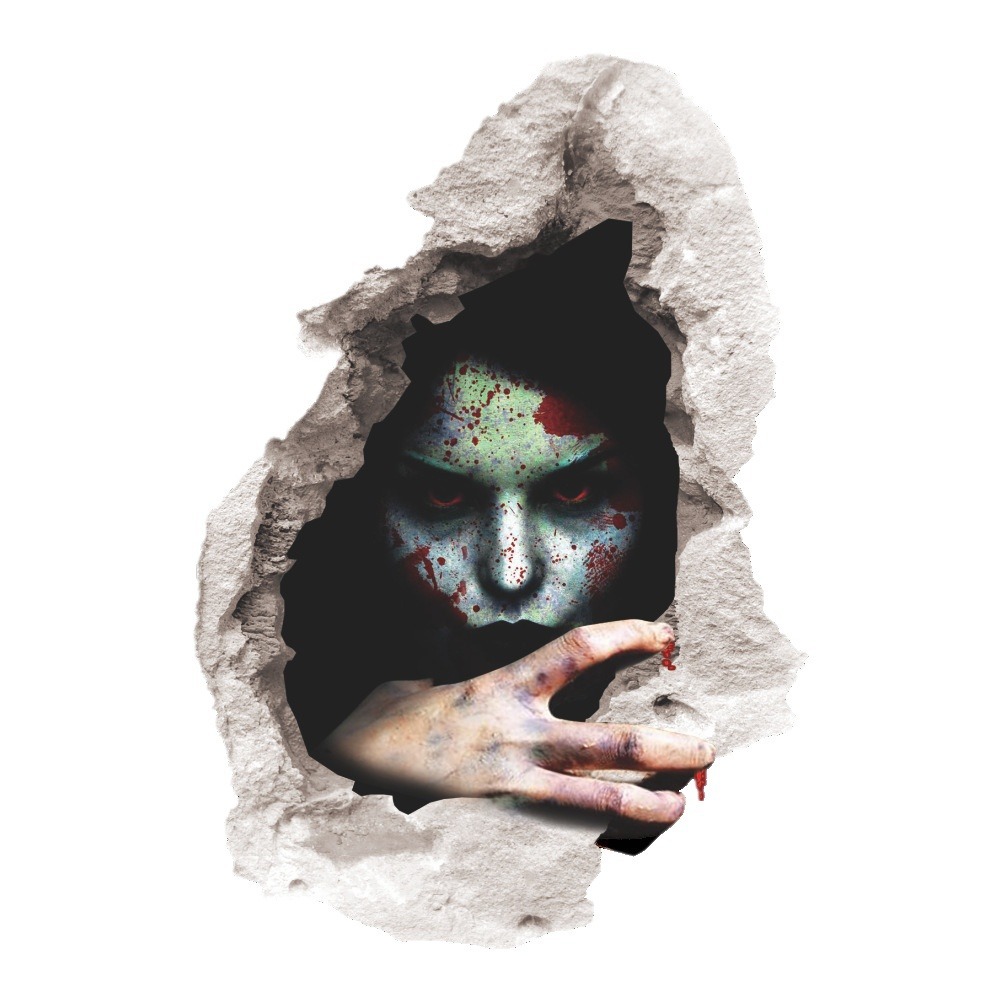 Halloween horor 3d samolepky na zeď duch dekorace pokoje_voghion.com