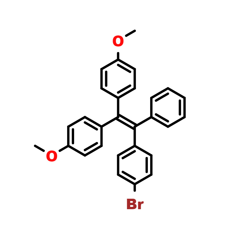 1-(4-溴苯基)-2,2-二(4-甲氧基苯基)-1-苯乙烯CAS号1378502-33-0