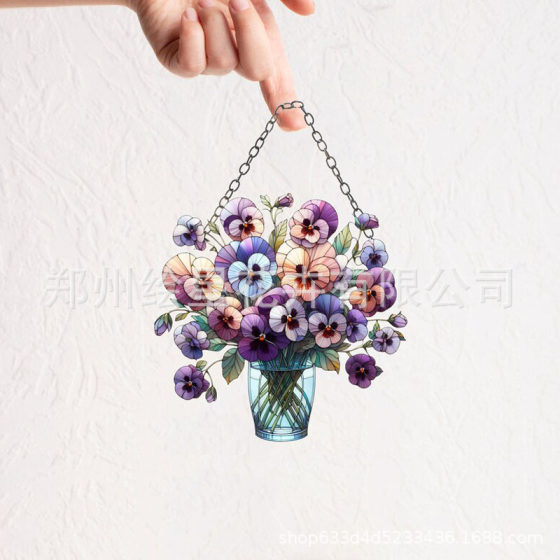 Cross Border Dachshund Window Hanging Dachshund Window Decoration Acrylic Window Pendant