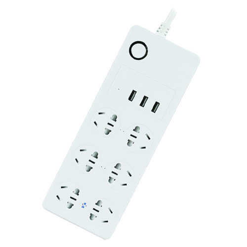 Tuya wifi smart power strip national standard plug voice timing multi-function smart socket with USB port power strip