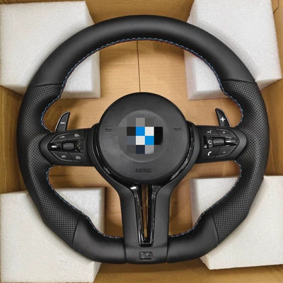 Popular in foreign trade, specially designed for BMW E60 model, sports flat-bottomed steering wheel modification assembly