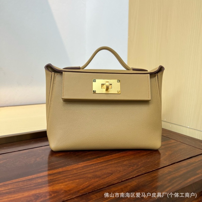 头层Swift皮蜡线手缝2424mini单肩手提斜挎包饺子包高品质轻奢包|undefined