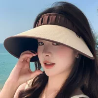 Miss Koi Travel: соломенная летняя шляпа в японском стиле, защита от солнца, размер 56-58 см, цвета каки/бежевая