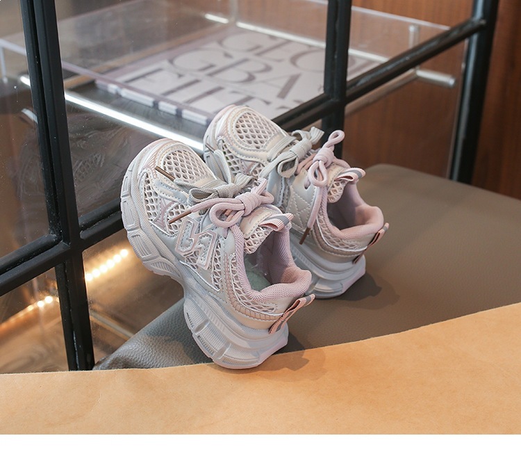 Atmungsaktive Mesh Sneakers Für Mädchen Modische Dad Schuhe_voghion.com