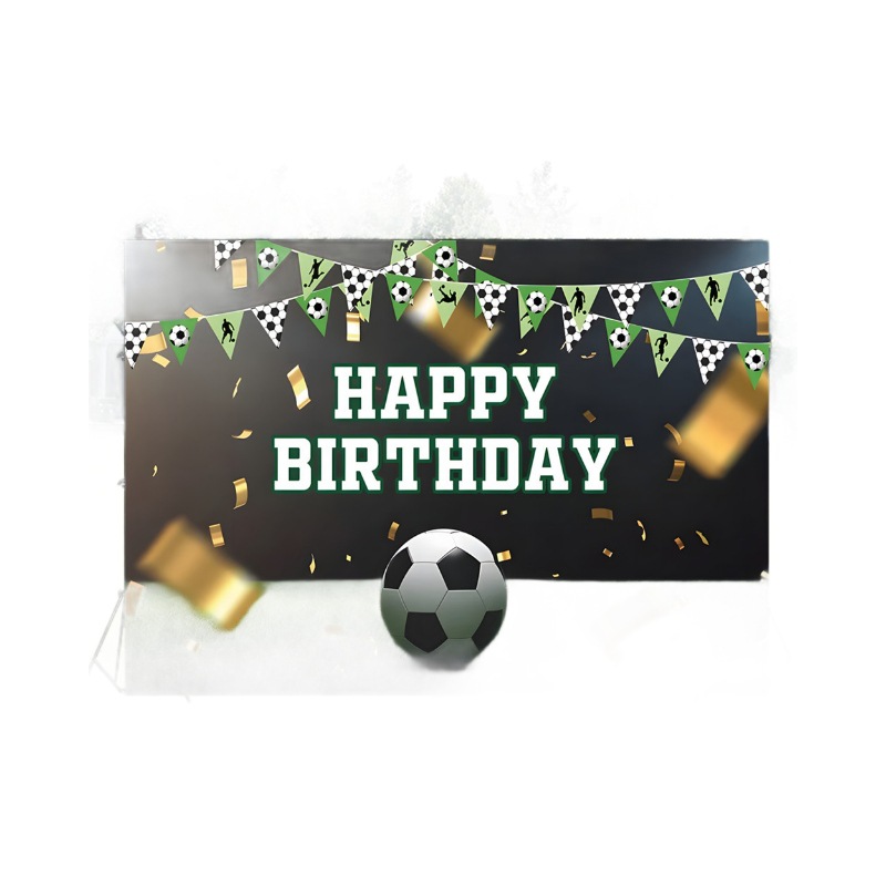 Fútbol transfronterizo decoración de cumpleaños tema de fiesta globo tela de fondo Copa del Mundo nuevo fondo de fotos