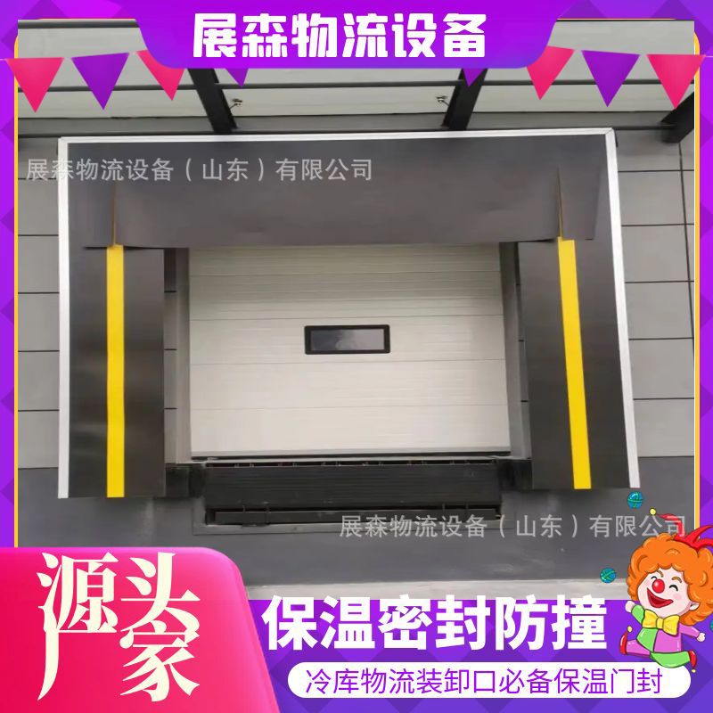 防尘防雨防撞可调节机械门封 耐磨充气加厚固定式门罩