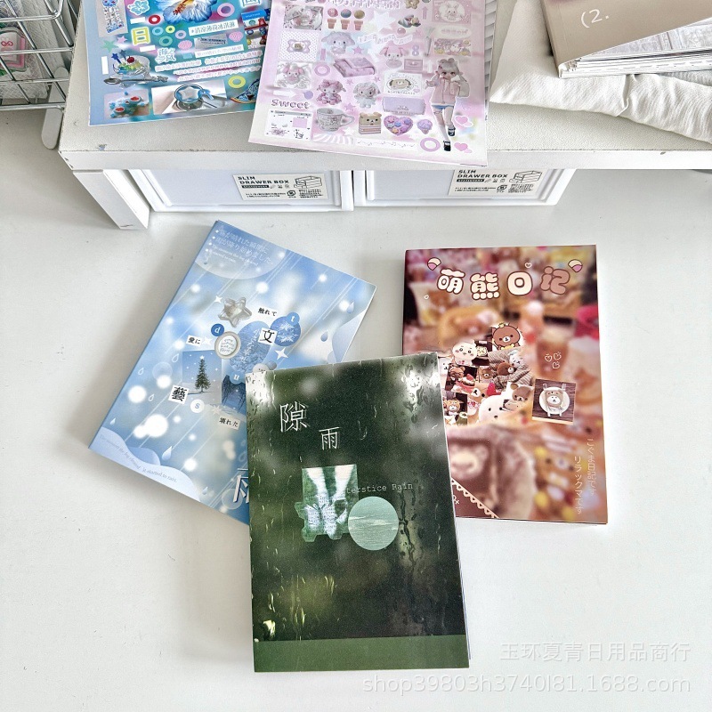 リトルビーストスター一スプーンスイートレインステッカーブックかわいいクマ日記カットフィルムステッカーユエンビアンハンドブック diy 装飾コラージュステッカー|undefined