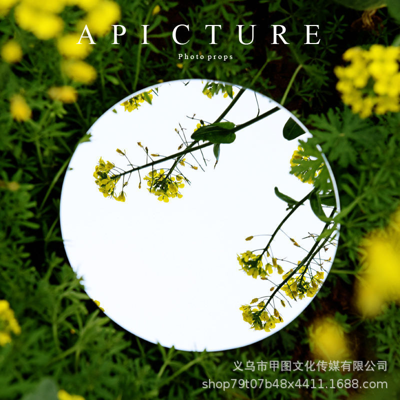 Acrylic Mirror Reflective Plate Reflector Ins Photo Props Shooting Set Ornaments Posing Photographic Exterior