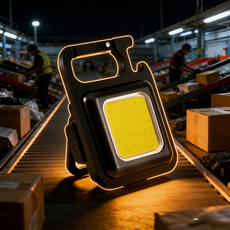 Outdoor camping mini portable light, Type-C fast charging, strong magnetic attachment, keychain work light, auto repair emergency light Outdoor camping mini portable light, Type-C fast charging, strong magnetic attachment, keychain work light, auto repair emergency light