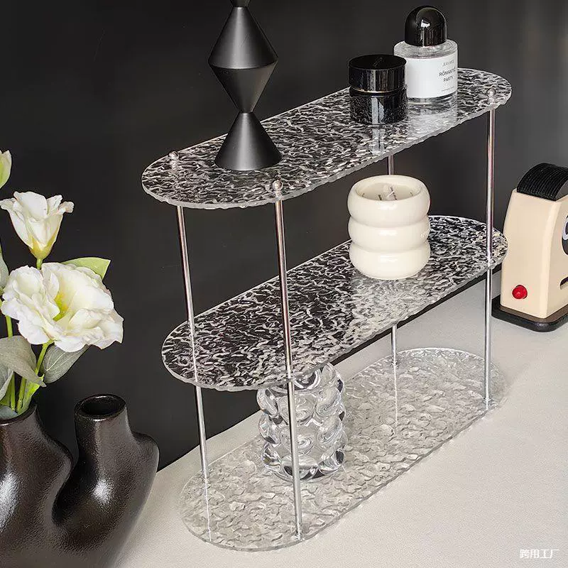 Новый стильный акриловый стеллаж для хранения, держатель для чашки для ароматерапии, домашний многослойный стеллаж для дисплея, настольное хранилище Gaoluncai