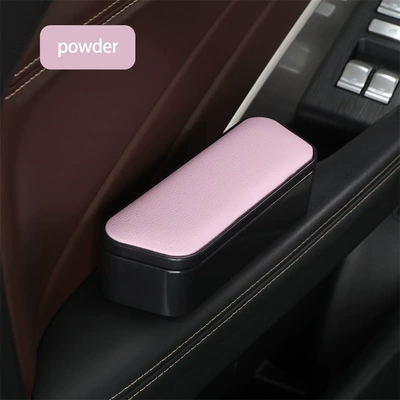 Armrest box storage box car lift armrest - thickening-can-be-raised-pink-length-17cm-width-6cm