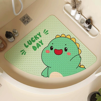 for babies and children, shower | Avtomobil döşəmə paspasları - little-dinosaur-no-4-5454cmcustomizable-pattern