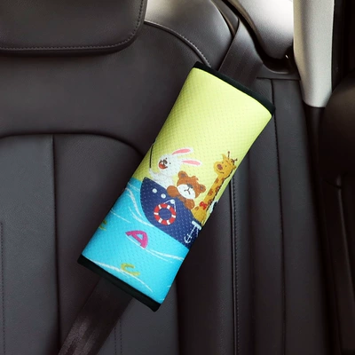 Seat belt shoulder pad retainer anti-collar simple safety - fishing-letters-on-board-shoulder-pads